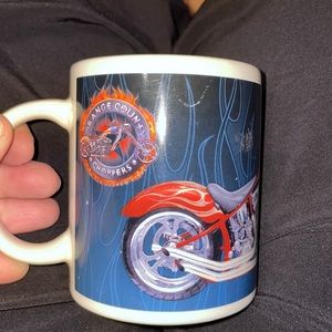 ORANGE County Choppers Collectible Motorcycle Coffee Mug / 2004 Houston Harvest